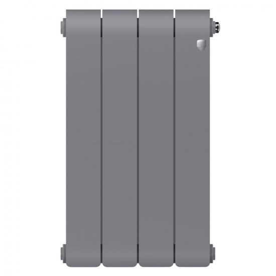 Радиатор биметаллический ROYAL THERMO Infinity 500/100 silver satin  1 секция, серый