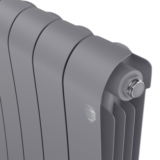 Радиатор биметаллический ROYAL THERMO Infinity 500/100 silver satin  1 секция, серый
