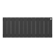 Радиатор биметаллический ROYAL THERMO Piano Forte 300/100 noir sable 12 секций, чёрный