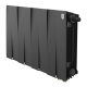 Радиатор биметаллический ROYAL THERMO Piano Forte 300 noir sable VDR80  8 секций, чёрный