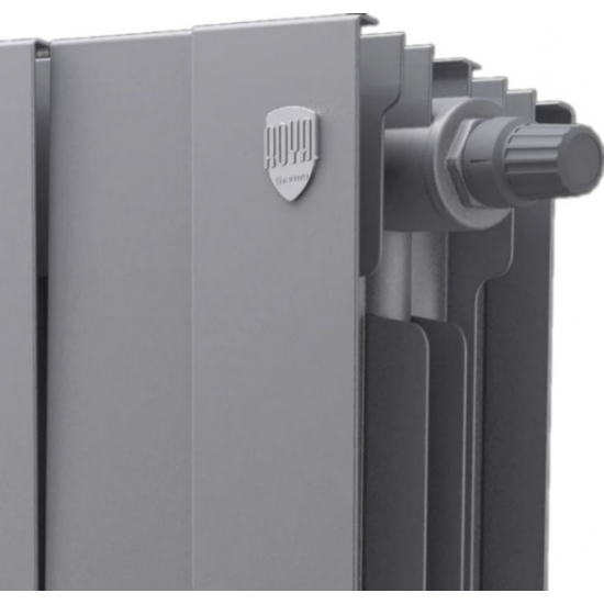 Радиатор биметаллический ROYAL THERMO Piano Forte 300 silver satin VDR80  8 секций, серый