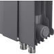 Радиатор биметаллический ROYAL THERMO Piano Forte 300 silver satin VDR80  8 секций, серый