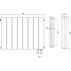 Радиатор биметаллический ROYAL THERMO Piano Forte 300 silver satin VDR80  8 секций, серый