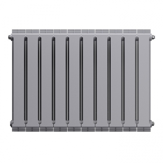 Радиатор биметаллический ROYAL THERMO Piano Forte 500/100 silver satin 10 секций, серый