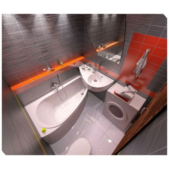 Раковина 1МАРКА Пикколо Элипс 85 Правая