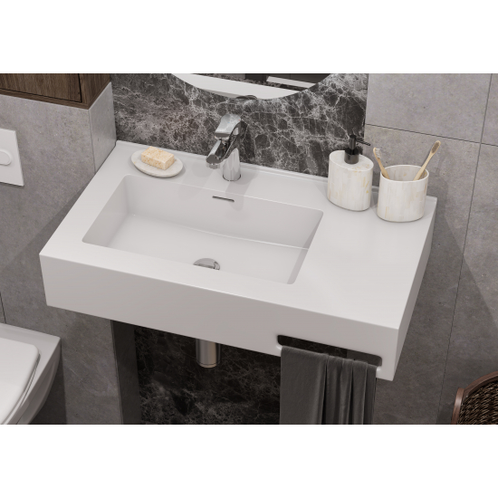 Раковина АКВАТОН Квадро Про 80 левая