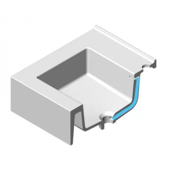 Раковина АКВАТОН Квадро Про 80 левая