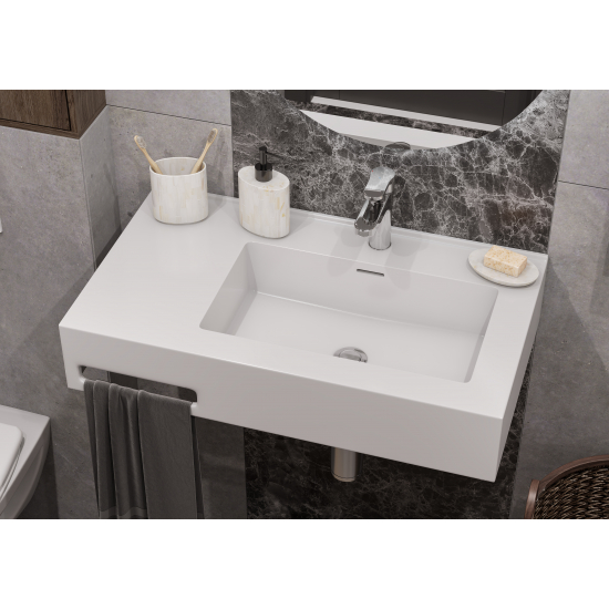 Раковина АКВАТОН Квадро Про 80 правая