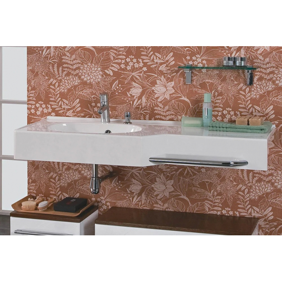 Раковина АКВАТОН Отель 127 L с навесами и диспенсером