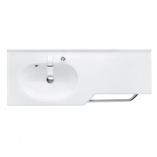 Раковина АКВАТОН Отель 127 L с навесами и диспенсером