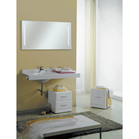 Раковина АКВАТОН Отель 3/100 левая с навесами и диспенсером