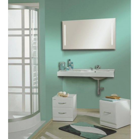 Раковина АКВАТОН Отель 3/100 правая с навесами и диспенсером