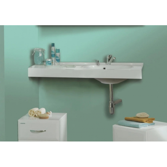 Раковина АКВАТОН Отель 3/100 правая с навесами и диспенсером