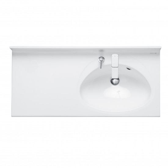 Раковина АКВАТОН Отель 3/100 правая с навесами и диспенсером