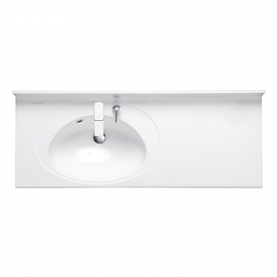 Раковина АКВАТОН Отель 3/120 левая с навесами и диспенсером