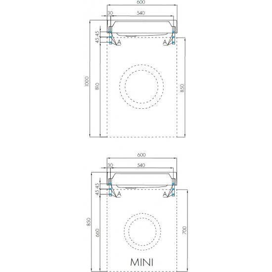 Раковина АКВАТОН Рейн 60 белая
