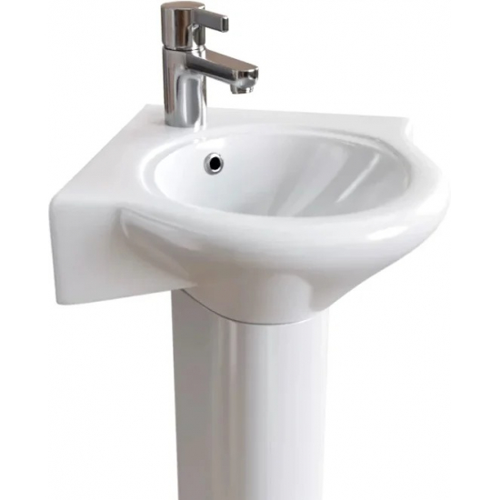 Раковина DIWO Псков 0100 угловая, с пьедесталом