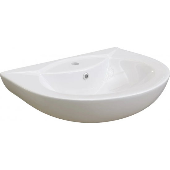 Раковина DIWO Ростов 0111 с пьедесталом, 60 см, фаянсовая, российская, тюльпан