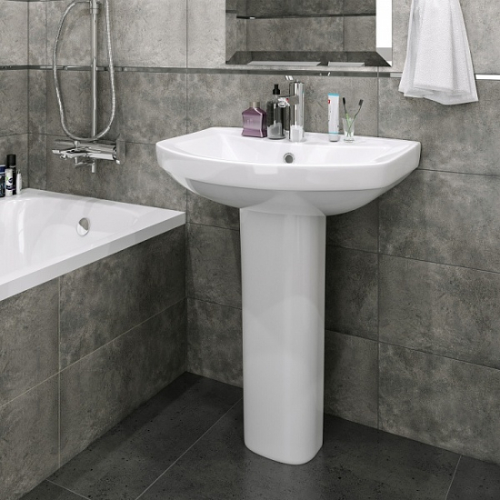 Раковина GESSO Омега 61 с пьедесталом