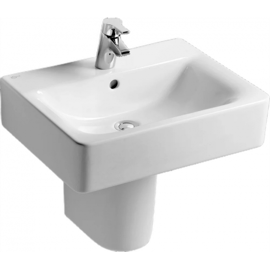 Раковина IDEAL STANDARD Connect Cube 60 см, E794501 с полупьедесталом
