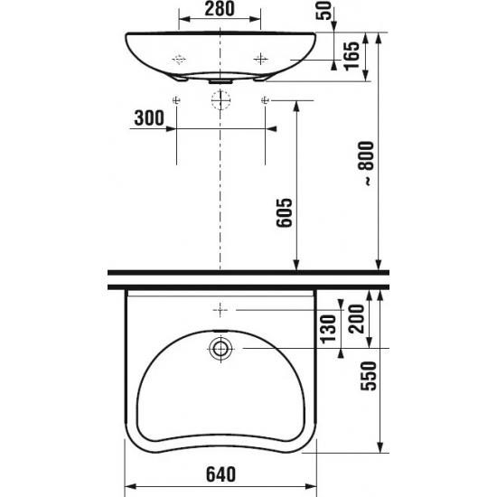 Раковина JIKA Mio 8137140001049 для людей с ограниченными возможностями