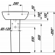 Раковина LAUFEN Pro 65 см 8.1095.3.000.104.1 с пьедесталом