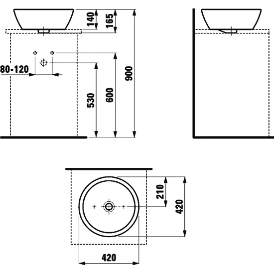 Раковина LAUFEN Pro 8.1296.2.000.109.1