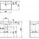 Раковина LAUFEN Pro S 60 см 8.1096.3.000.104.1, с полупьедесталом