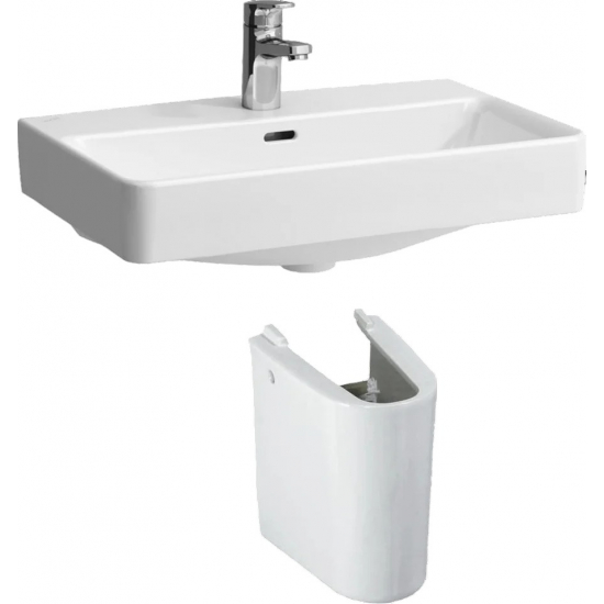 Раковина LAUFEN Pro S 60 см 8.1895.9.000.104.1 с полупьедесталом