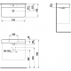 Раковина LAUFEN Val 75 см 8.1028.5.000.104.1 