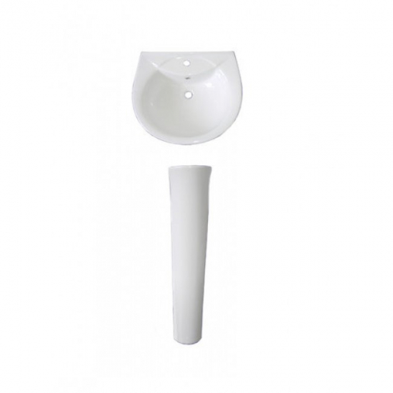 Раковина ЛОБНЕНСКИЙ СТРОЙФАРФОР Оптима 56 с переливом с отверстием