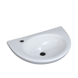 Раковина ЛОБНЕНСКИЙ СТРОЙФАРФОР Уют 50 с отверстием под смеситель слева