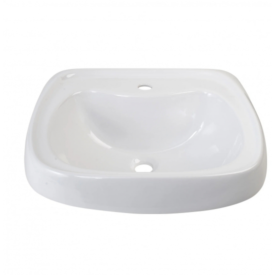 Раковина ЛОБНЕНСКИЙ СТРОЙФАРФОР Водолей 57 с отверстием под смеситель