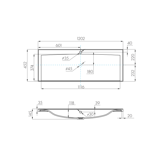 Раковина мебельная АКВАТОН Айрис 120