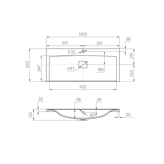 Раковина мебельная АКВАТОН Айрис М 100