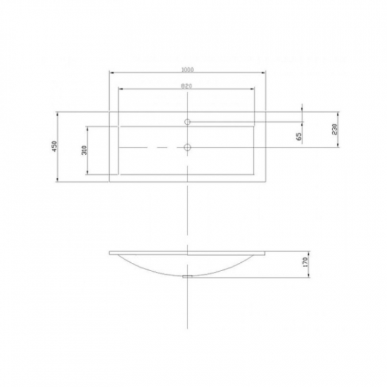 Раковина мебельная АКВАТОН Премьер 100