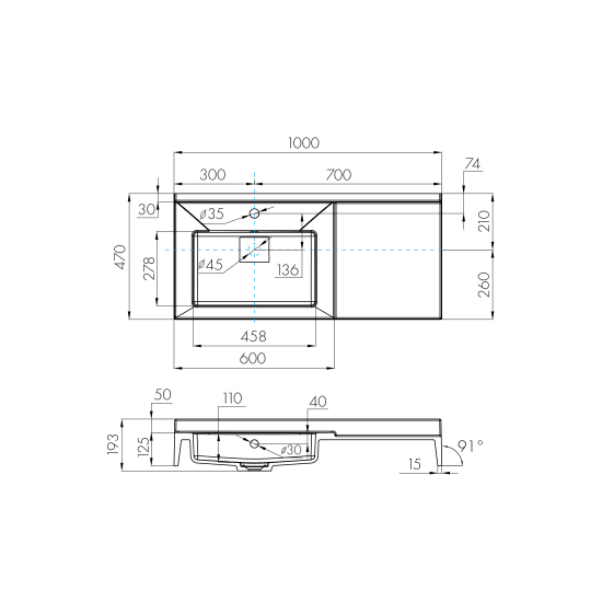 Раковина мебельная АКВАТОН Сакура 100