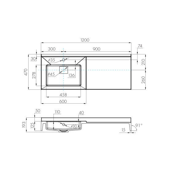 Раковина мебельная АКВАТОН Сакура 120 