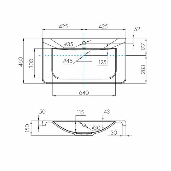 Раковина мебельная АКВАТОН Шерилл 85