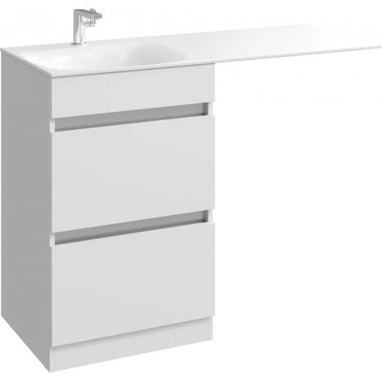 Раковина мебельная AQWELLA Forma 115 L левая