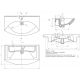 Раковина мебельная DREJA Лагуна 85