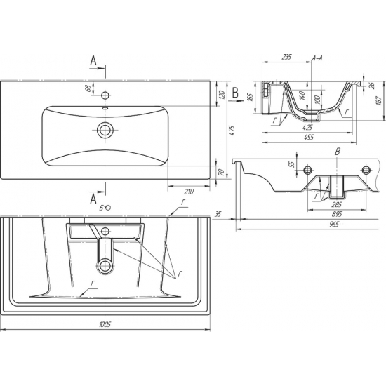 Раковина мебельная DREJA MYJOYS Эйфория 100