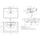 Раковина мебельная DREJA Q 70