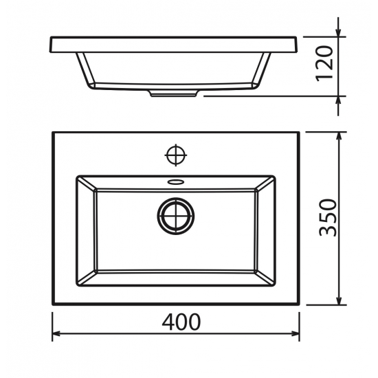 Раковина мебельная FLORENTINA Анита 40 (для тумб Андрея 40)