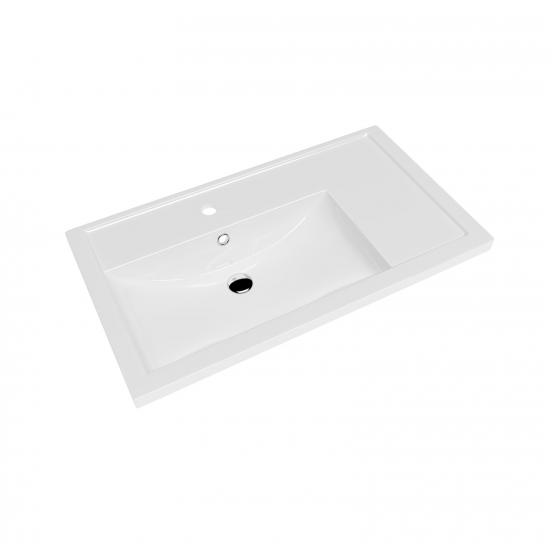 Раковина мебельная KIROVIT Фостер 80П белый