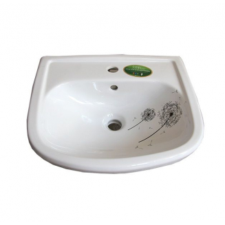 Раковина мебельная ОСКОЛЬСКАЯ КЕРАМИКА Альфана 52 декор, одуванчик