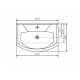 Раковина мебельная ROSA Элеганс 60