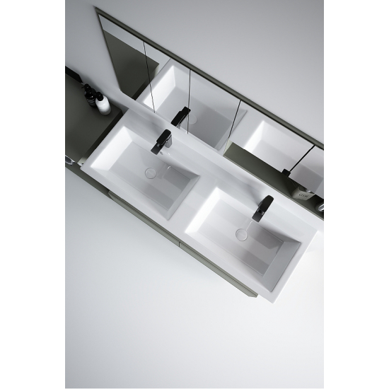 Раковина мебельная SANOVIT Isik 120 OWLB20-4120  2 чаши