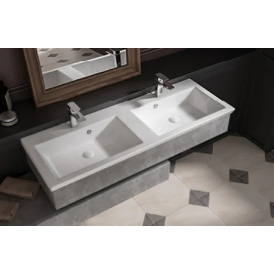 Раковина мебельная SANOVIT Isik 120 OWLB20-4120  2 чаши