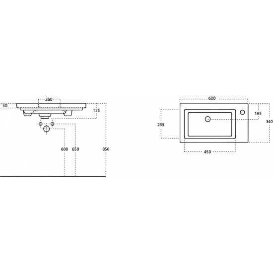 Раковина мебельная STWORKI 60 4060-KL